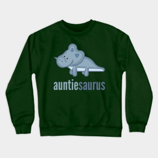 Auntiesaurus Shirt Family Dinosaur Shirt Set Crewneck Sweatshirt